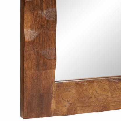 Espejo De Baño Acabado De Acacia Marrón 50 X 70 X 2,5 Cm