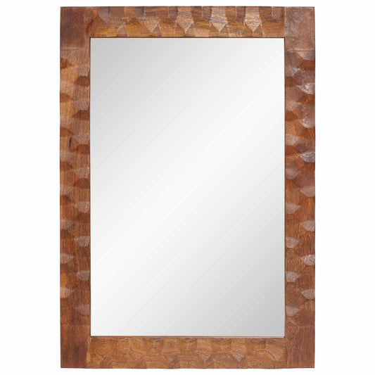 Espejo De Baño Acabado De Acacia Marrón 50 X 70 X 2,5 Cm