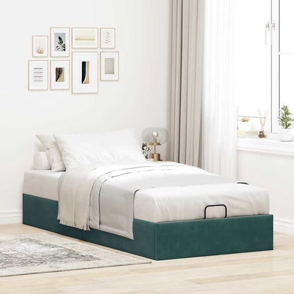 Estructura De Cama Otomana Sin Colchón Terciopelo