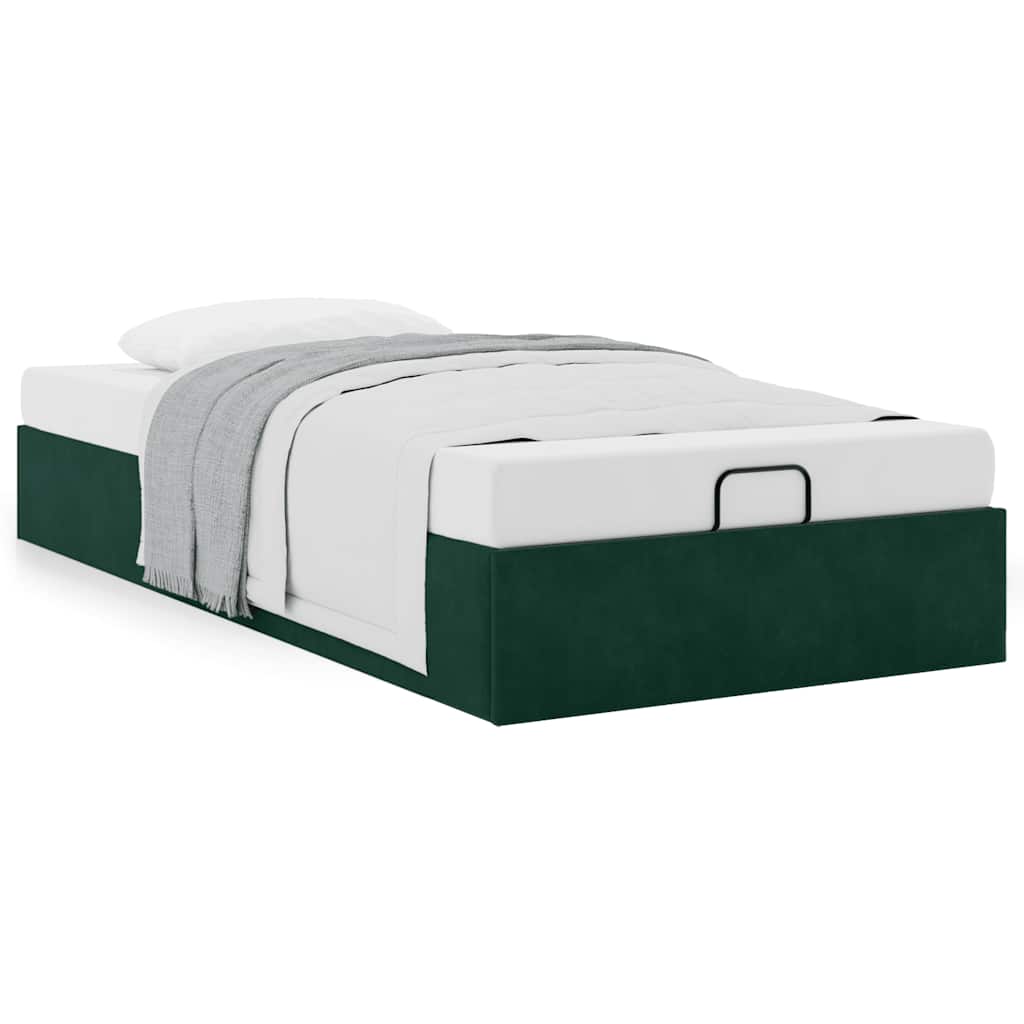 Estructura De Cama Otomana Sin Colchón Terciopelo
