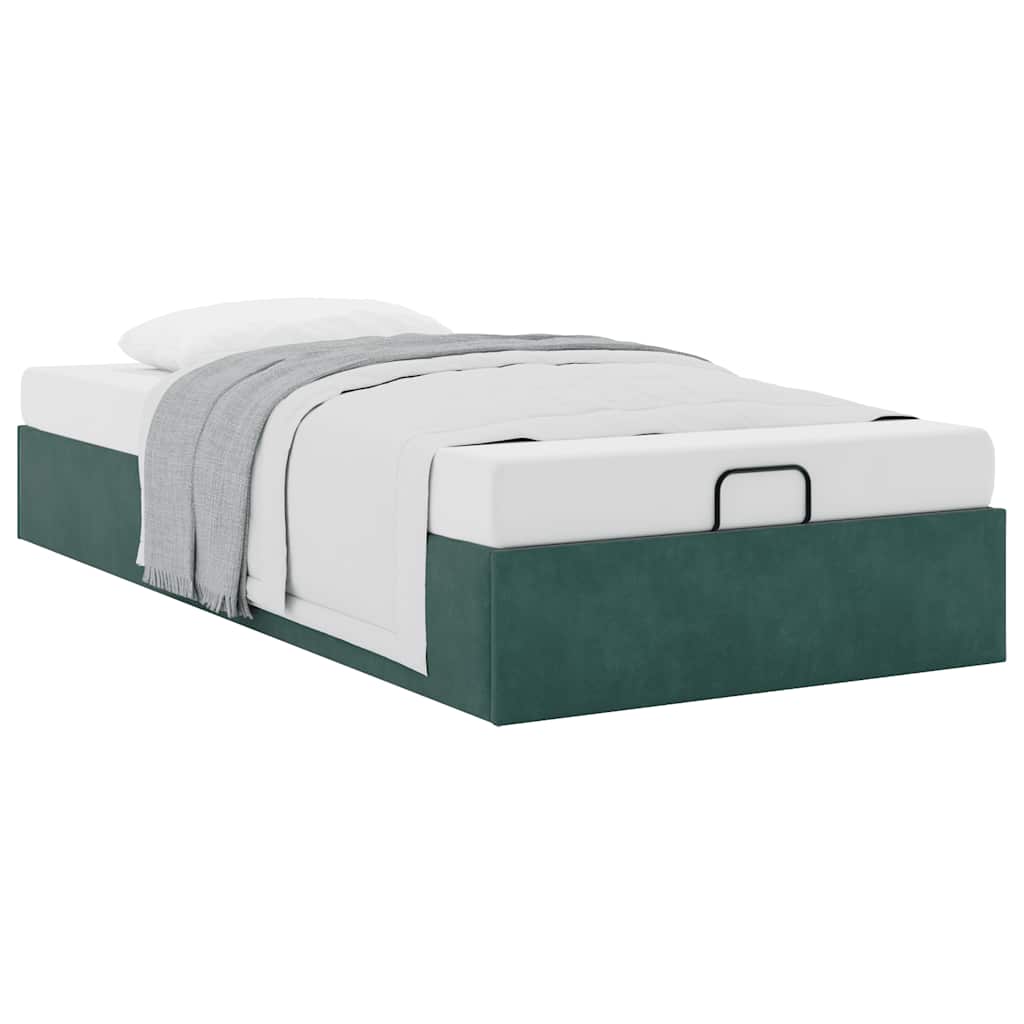 Estructura De Cama Otomana Sin Colchón Terciopelo