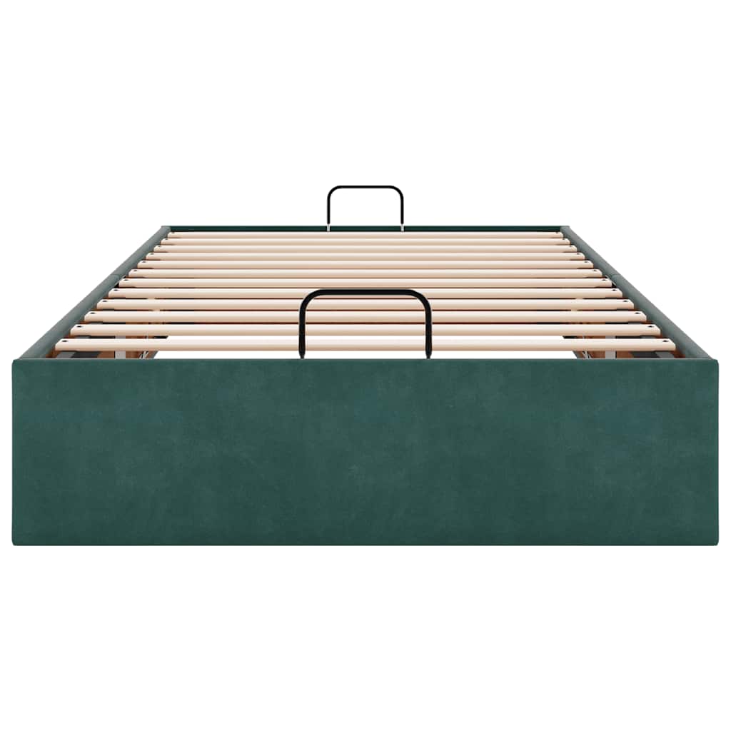 Estructura De Cama Otomana Sin Colchón Terciopelo