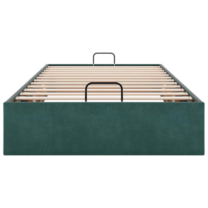 Estructura De Cama Otomana Sin Colchón Terciopelo