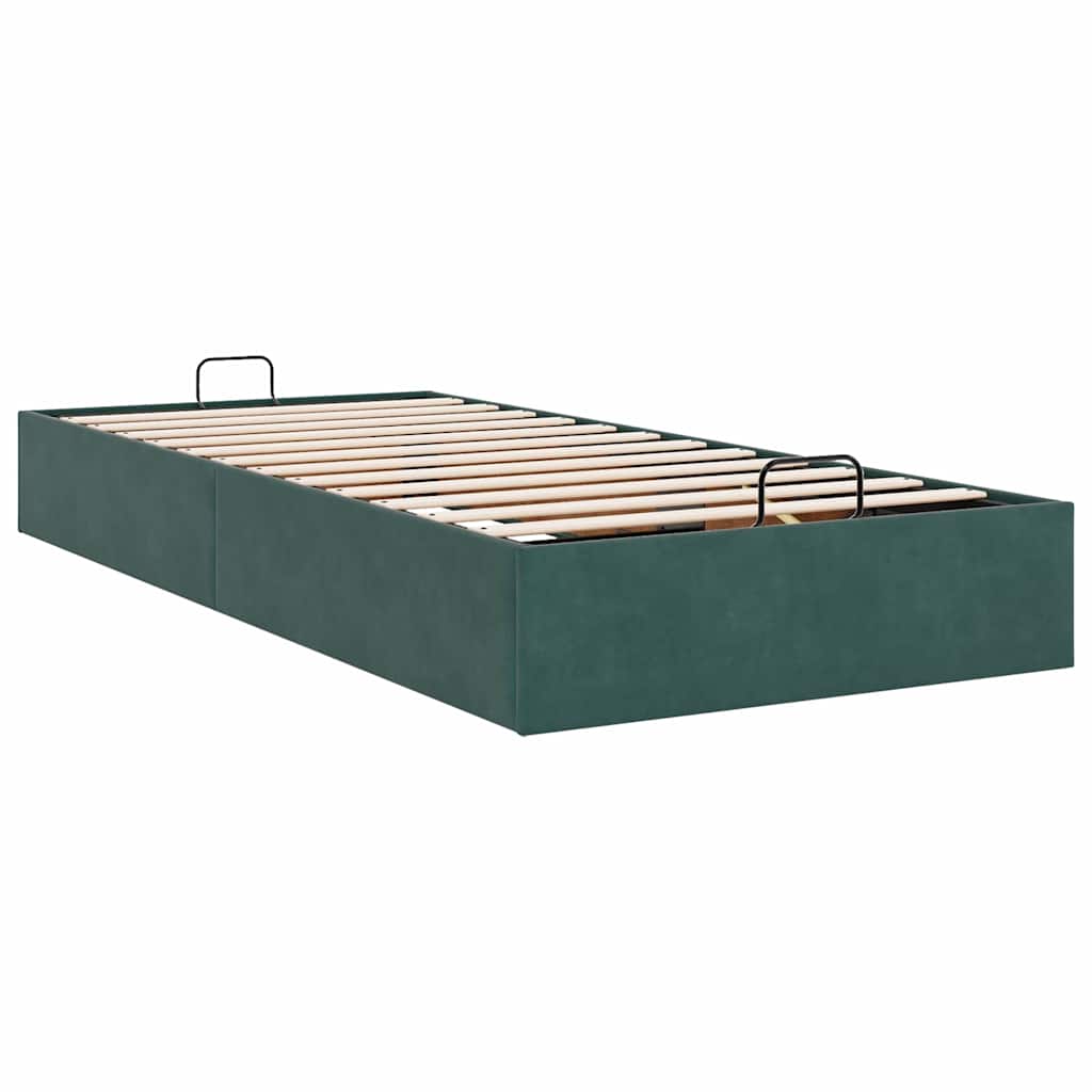 Estructura De Cama Otomana Sin Colchón Terciopelo