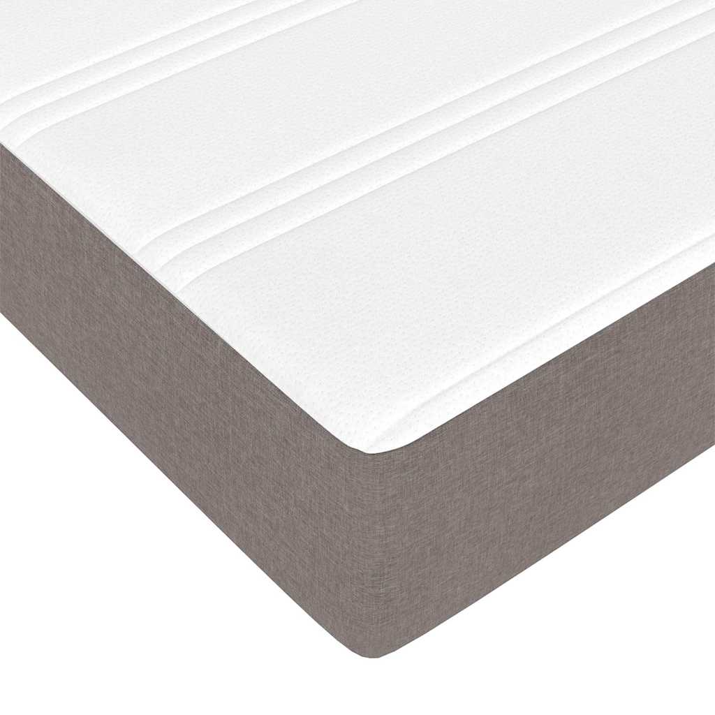 Estructura De Cama Otomana Colchones Tela Gris Pardo