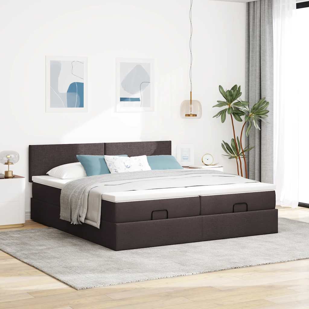 Estructura Cama Otomana Colchones Tela 200X200Cm