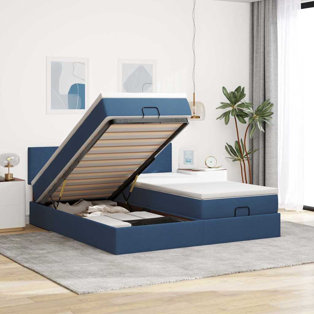 Estructura Cama Otomana Colchones Tela 200X200Cm