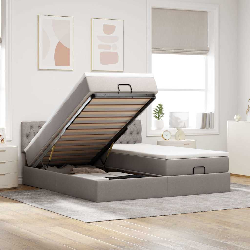Estructura Cama Otomana Colchones Tela 200X200Cm