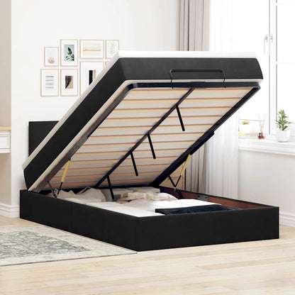 Estructura De Cama Otomana Colchón Terciopelo