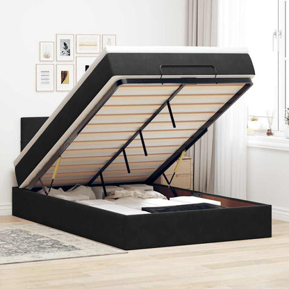 Estructura De Cama Otomana Colchón Terciopelo