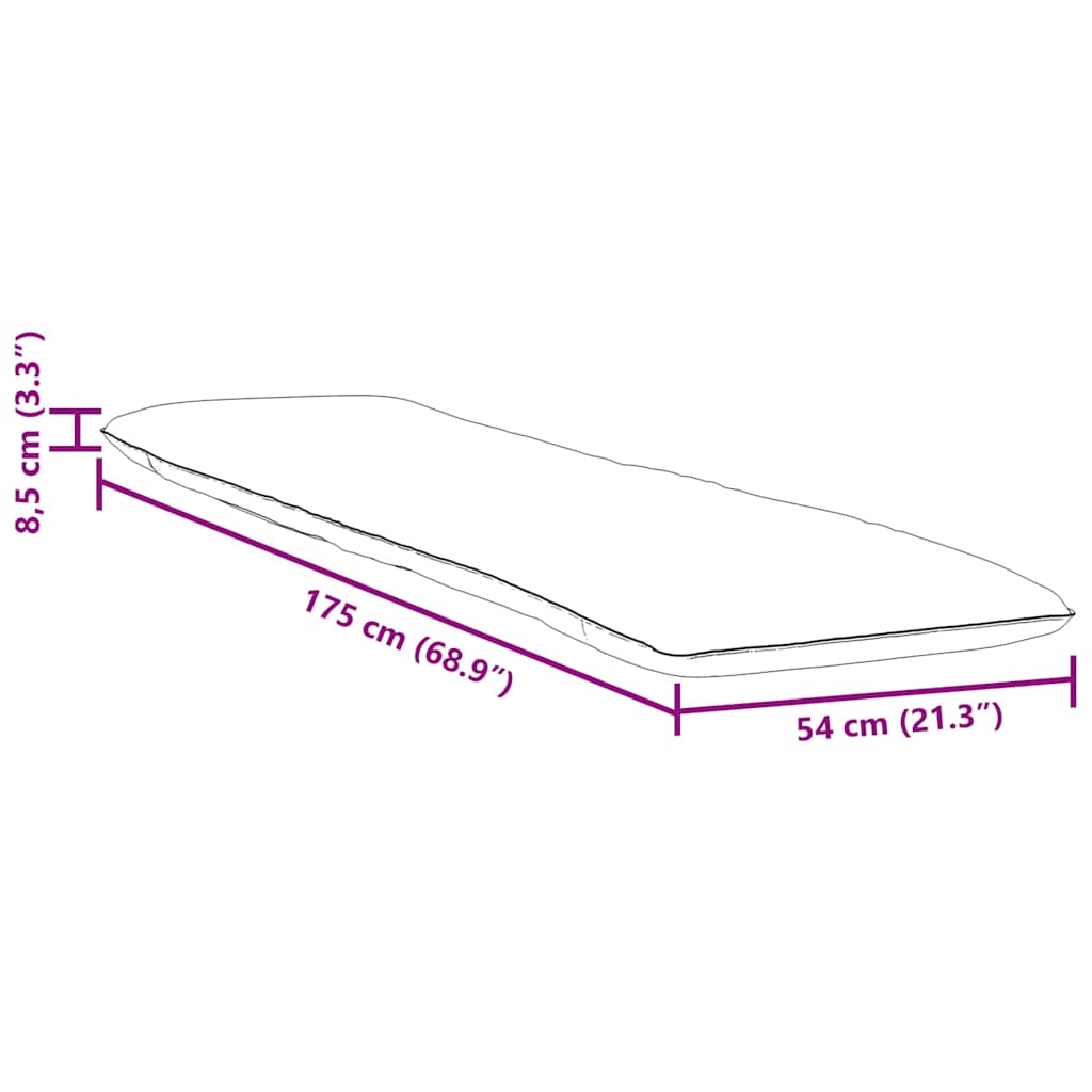 Tumbona Plegable 175X54X8,5 Cm Tejido Oxford