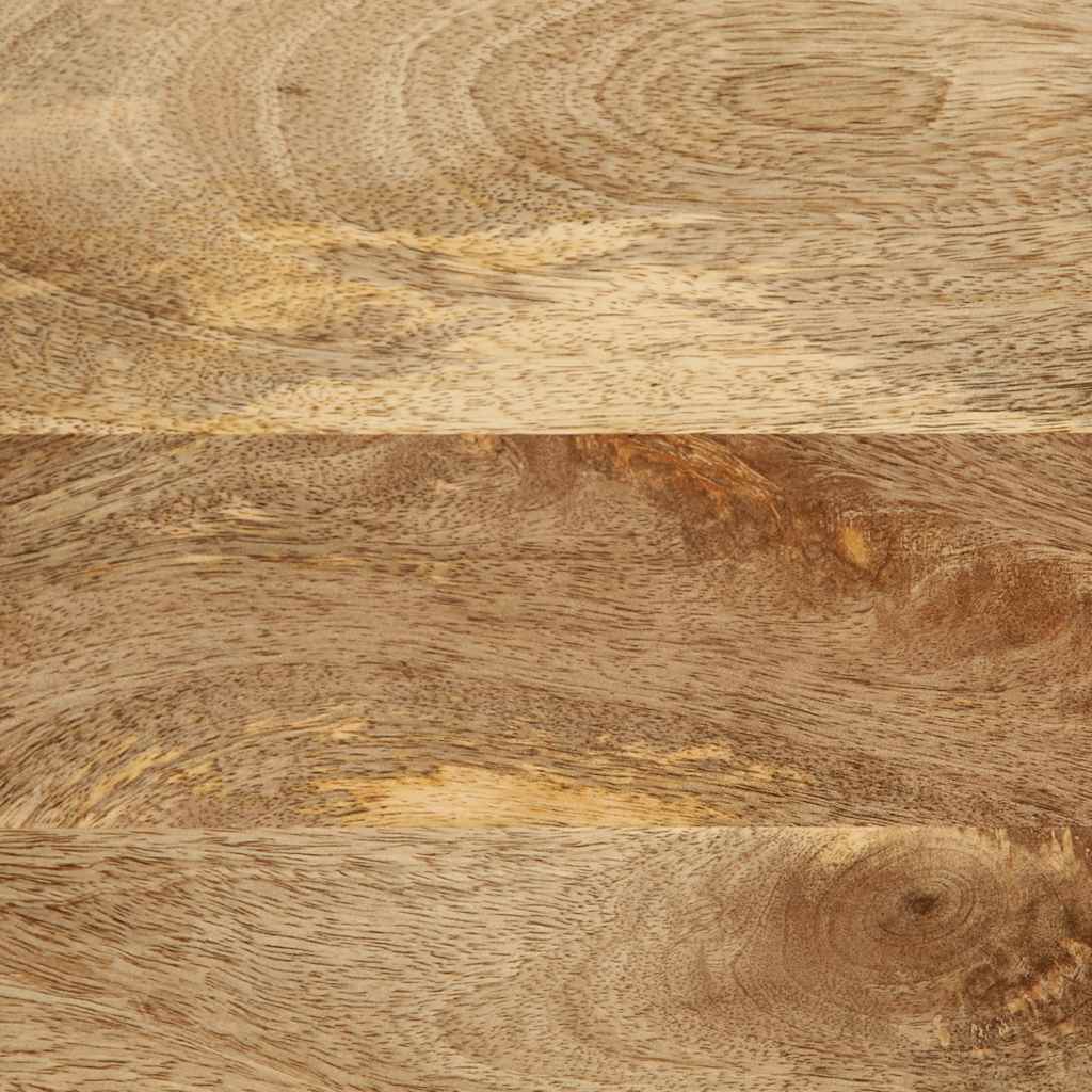 Espejo De Baño Madera Maciza De Mango Y Vidrio 50X70 Cm