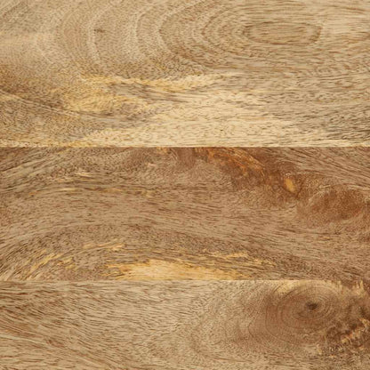 Espejo De Baño Madera Maciza De Mango Y Vidrio 50X70 Cm