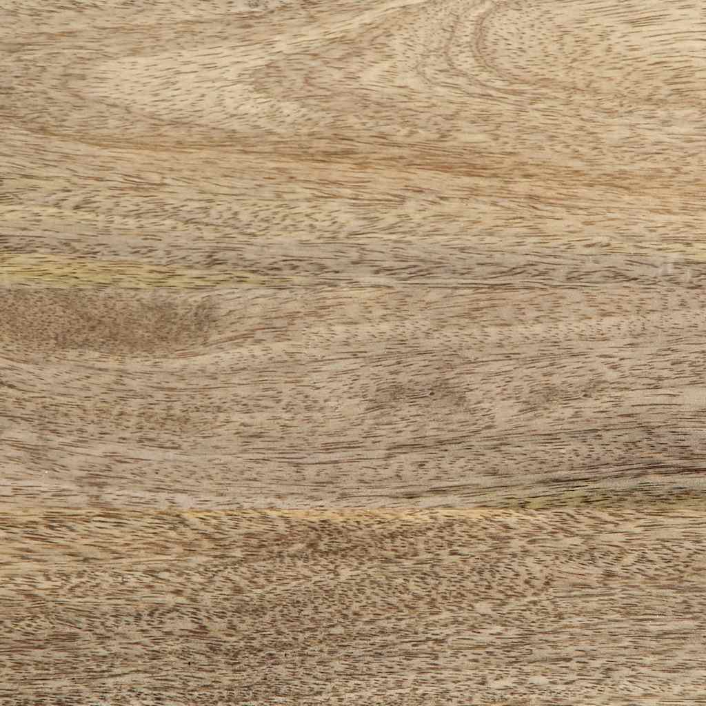Mesa De Centro De Madera Maciza Mango 80X54X40 Cm