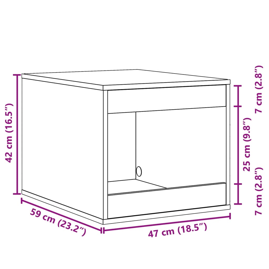 Mueble Arenero Para Gatos Madera 47X59X42 Cm