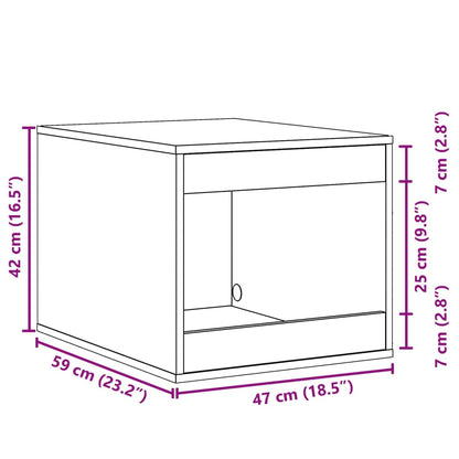 Mueble Arenero Para Gatos Madera 47X59X42 Cm