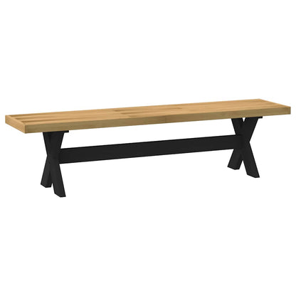 Banco Comedor Noain Patas Forma X Madera Maciza Pino