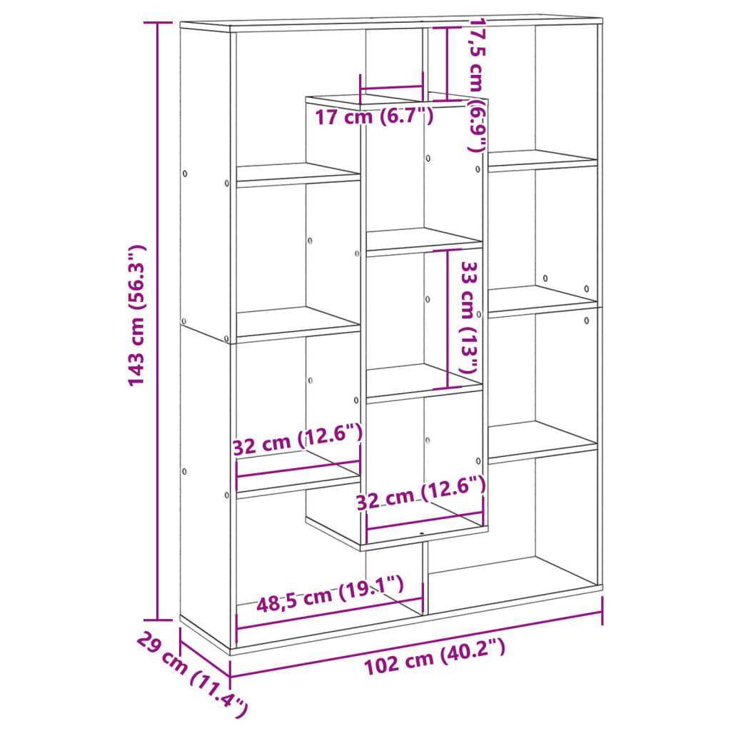 Estantería Madera De Ingeniería
