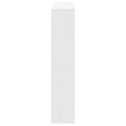 Estantería Librería Madera De Ingeniería Blanca 132X29X141,5 Cm
