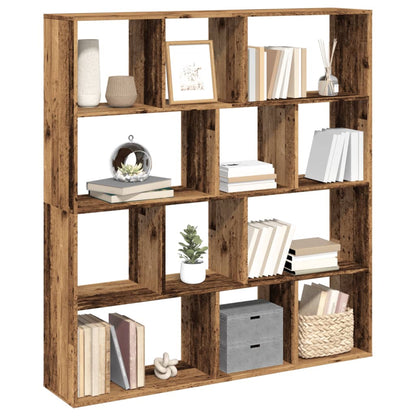 Estantería De Madera De Ingeniería Envejecida 132X29X141,5 Cm