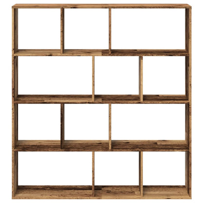 Estantería De Madera De Ingeniería Envejecida 132X29X141,5 Cm