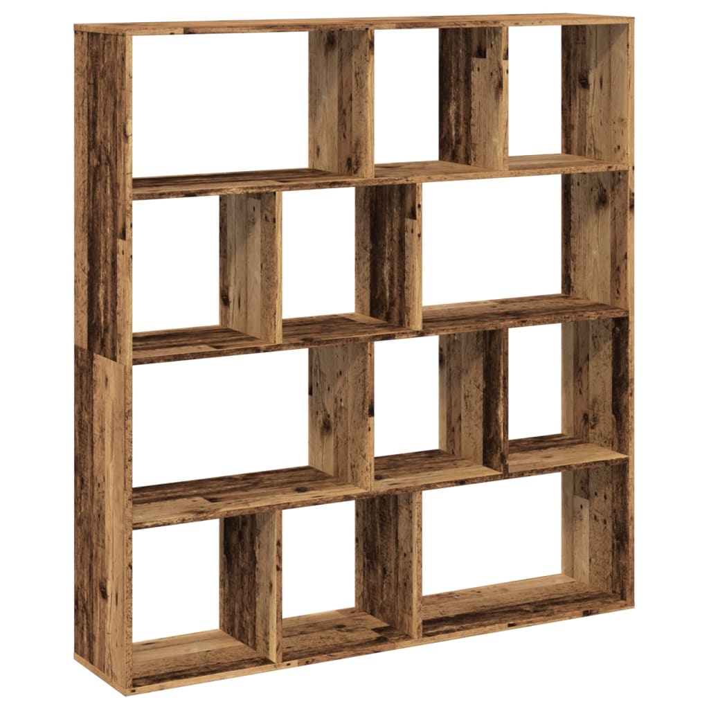 Estantería De Madera De Ingeniería Envejecida 132X29X141,5 Cm