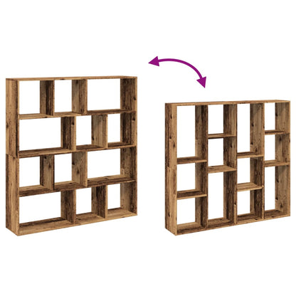 Estantería De Madera De Ingeniería Envejecida 132X29X141,5 Cm