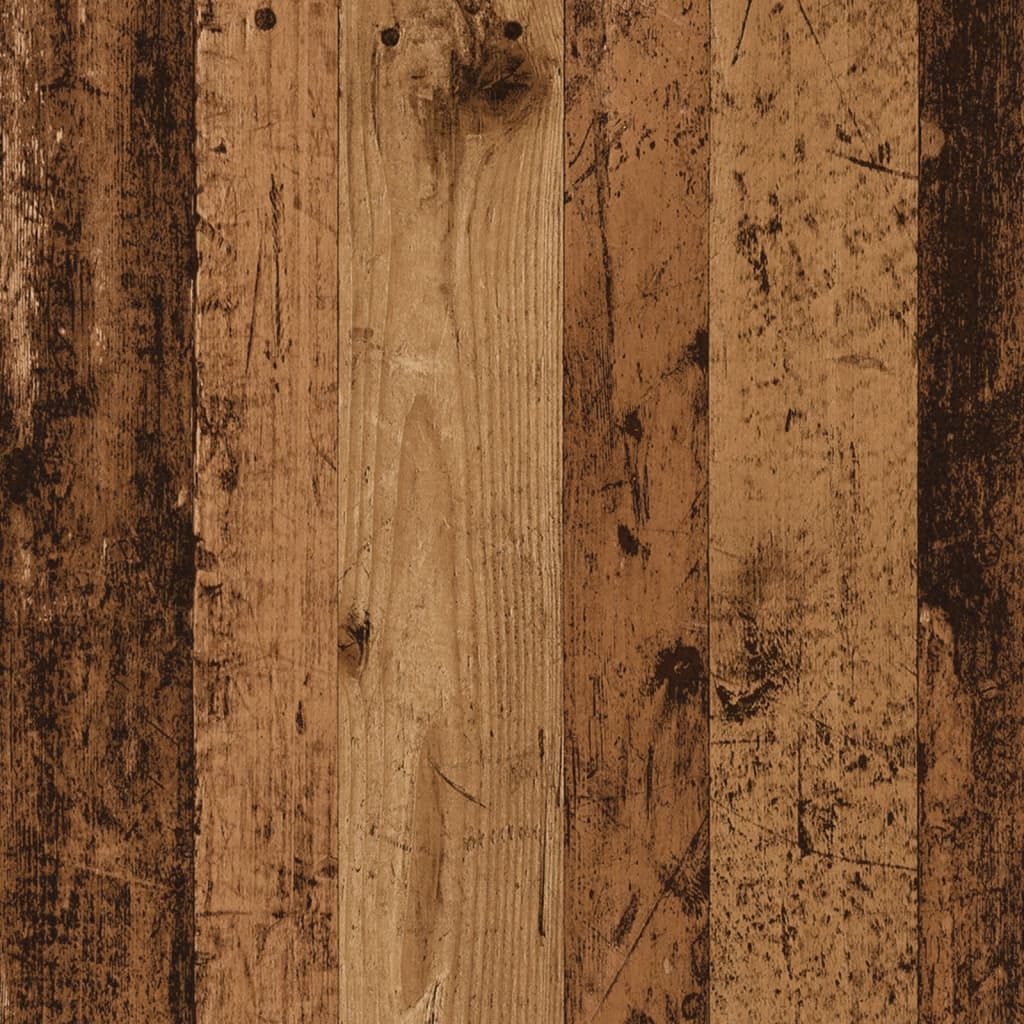 Estantería De Madera De Ingeniería Envejecida 132X29X141,5 Cm