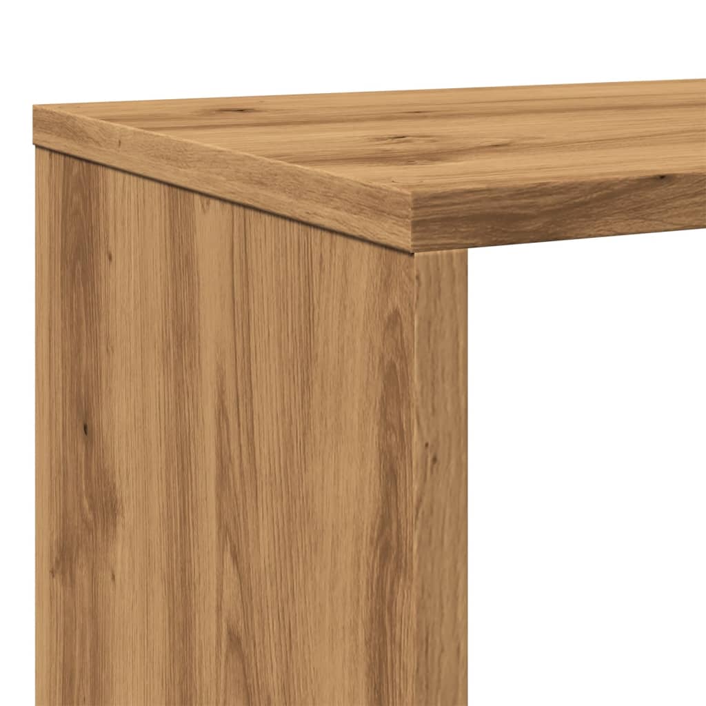 Estantería Madera De Ingeniería Roble Artisian 132X29X141,5 Cm