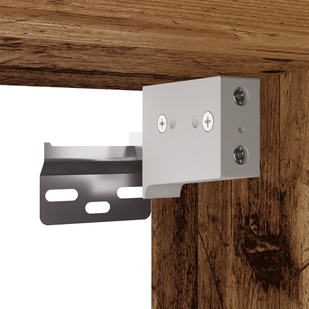 Armario Espejo De Baño Madera Envejecida 62,5X20,5X64 Cm