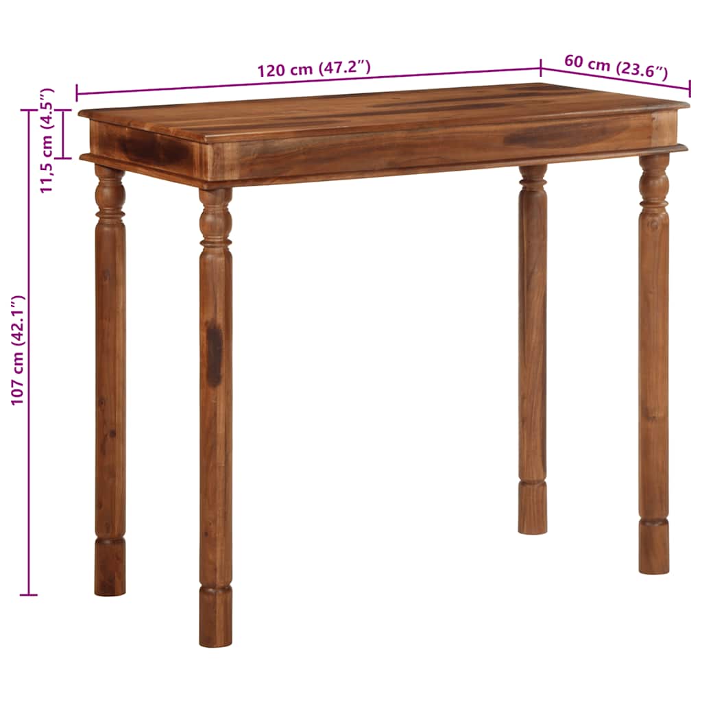 Mesa Alta De Madera Maciza De Acacia