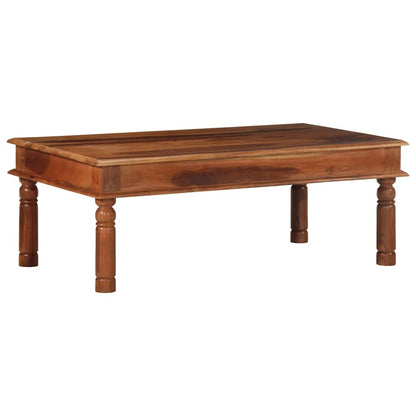 Mesa De Centro De Madera Maciza Acacia