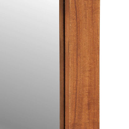 Espejo De Pared Con Cajones Madera Maciza De Acacia 60X33X90 Cm