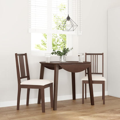 Sillas De Comedor Con Cojines De Madera Maciza 2 Unidades