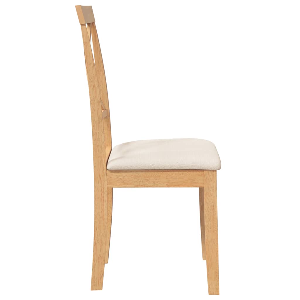 Sillas De Comedor Con Cojines 2 Uds Madera Maciza Caucho