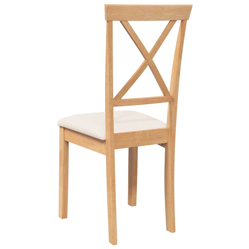 Sillas De Comedor Con Cojines 2 Uds Madera Maciza Caucho