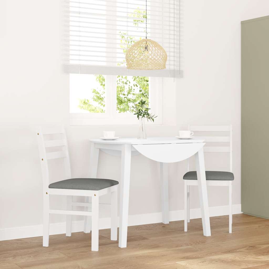 Sillas De Comedor Con Cojines 2 Uds Madera Maciza Marrón Caucho
