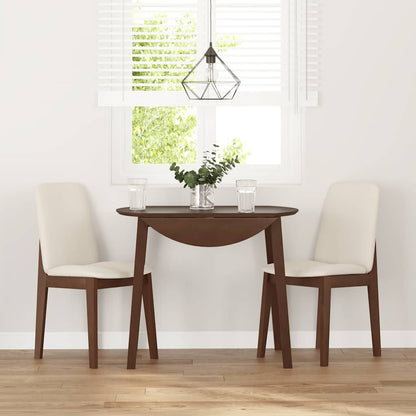 Sillas De Comedor Con Cojines 2 Uds Madera Maciza Marrón Caucho