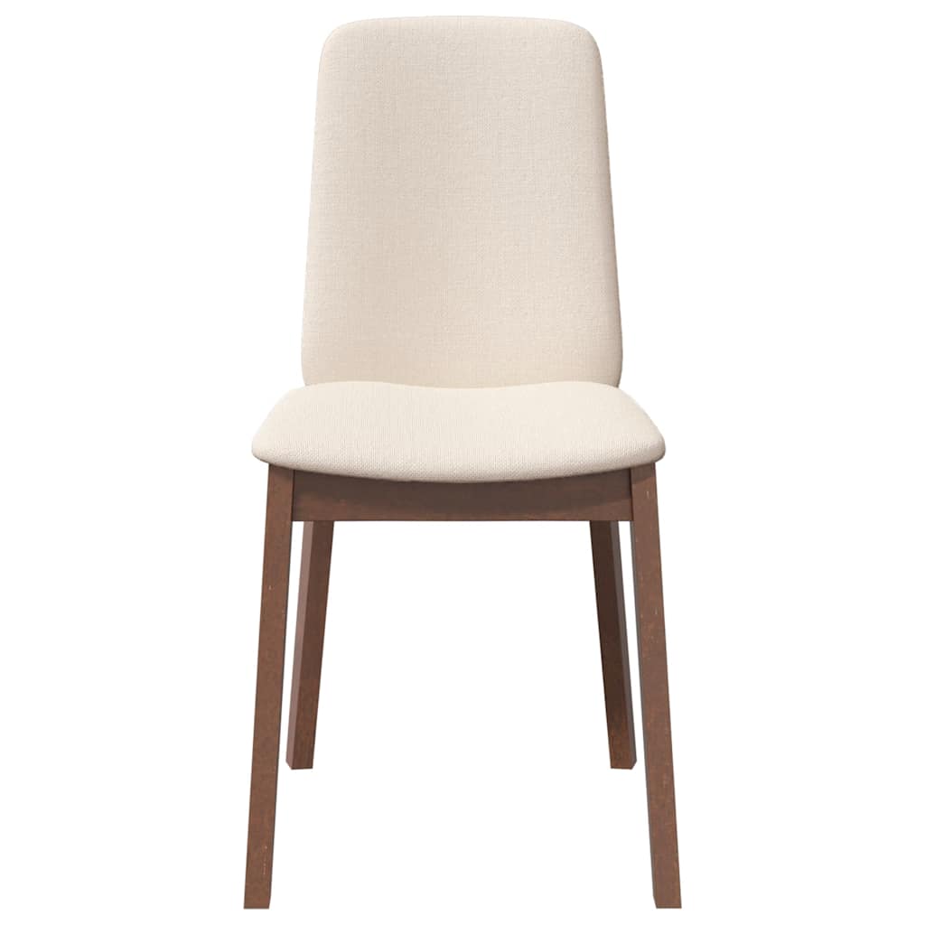 Sillas De Comedor Con Cojines 2 Uds Madera Maciza Marrón Caucho