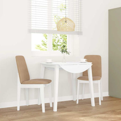 Sillas De Comedor Con Cojines 2 Uds Madera Maciza Marrón Caucho
