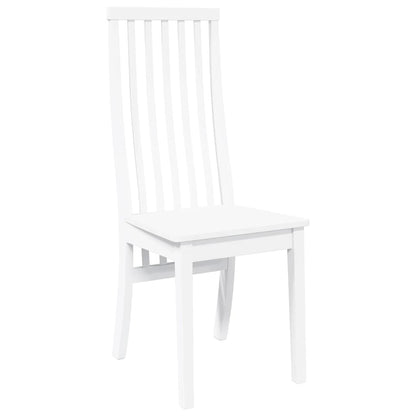 Sillas De Comedor 2 Unidades Madera Maciza De Caucho