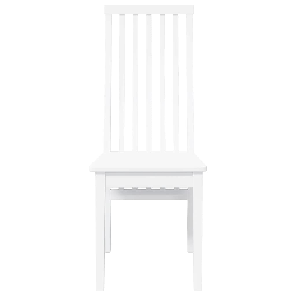 Sillas De Comedor 2 Unidades Madera Maciza De Caucho