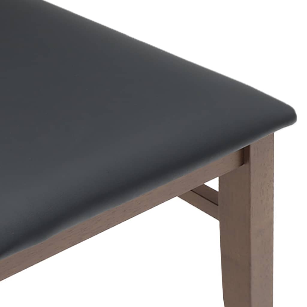 Sillas De Comedor Con Cojines 2 Uds Madera Maciza Marrón Caucho