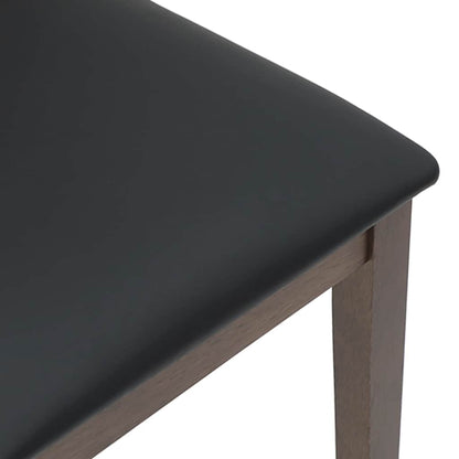 Sillas De Comedor Con Cojines 2 Uds Madera Maciza Marrón Caucho