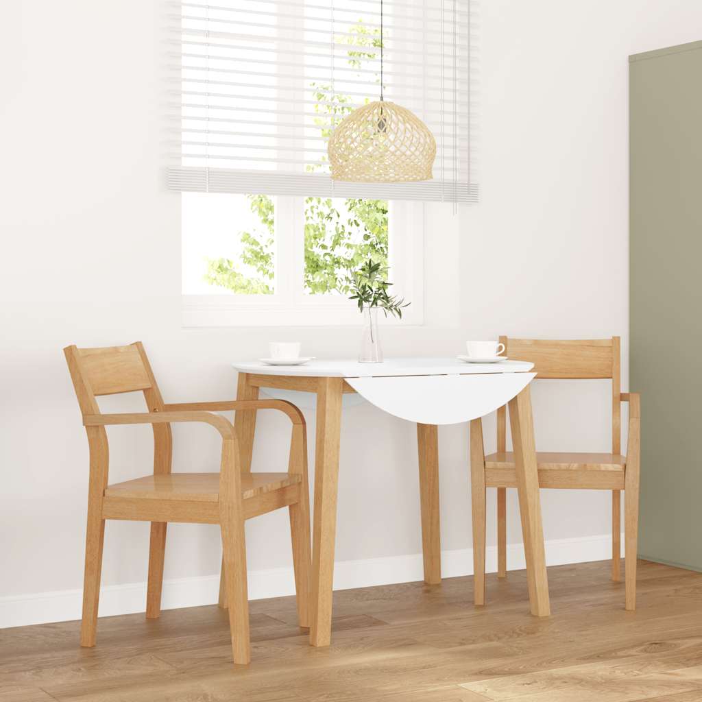 Sillas De Comedor Con Cojines 2Uds Madera Maciza Natural Caucho