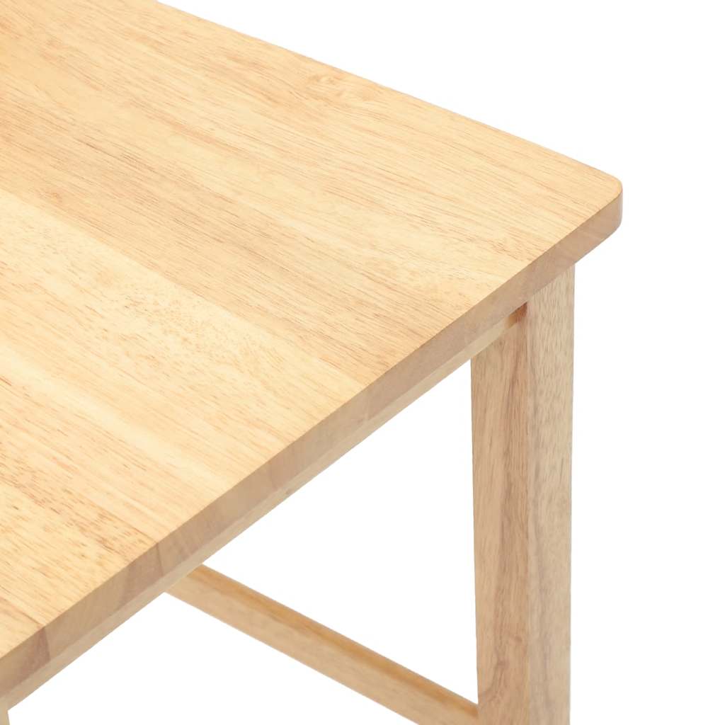Taburetes De Bar 2 Uds Madera Maciza Caucho