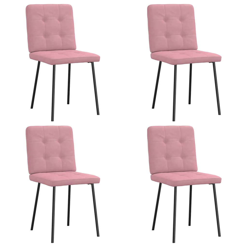 Sillas De Comedor 4 Unidades Terciopelo