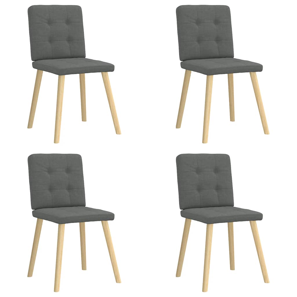 Sillas De Comedor 6 Unidades De Tela