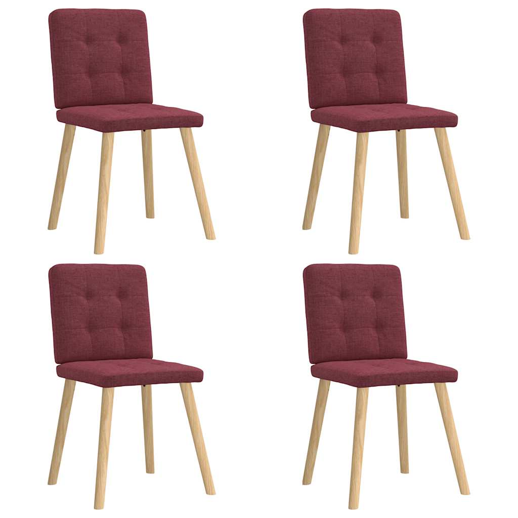 Sillas De Comedor 6 Unidades De Tela
