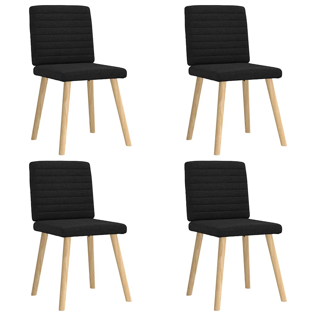 Sillas De Comedor Giratorias 6 Unidades Tela Negras